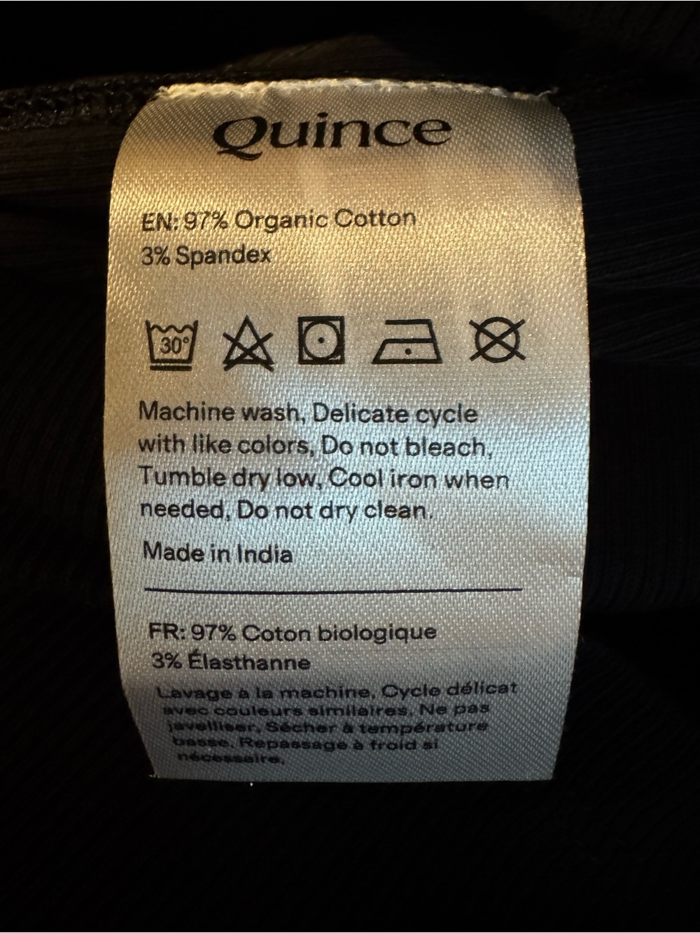 Quince Organic Cotton Micro-Rib Turtleneck - Picture 7 of 8